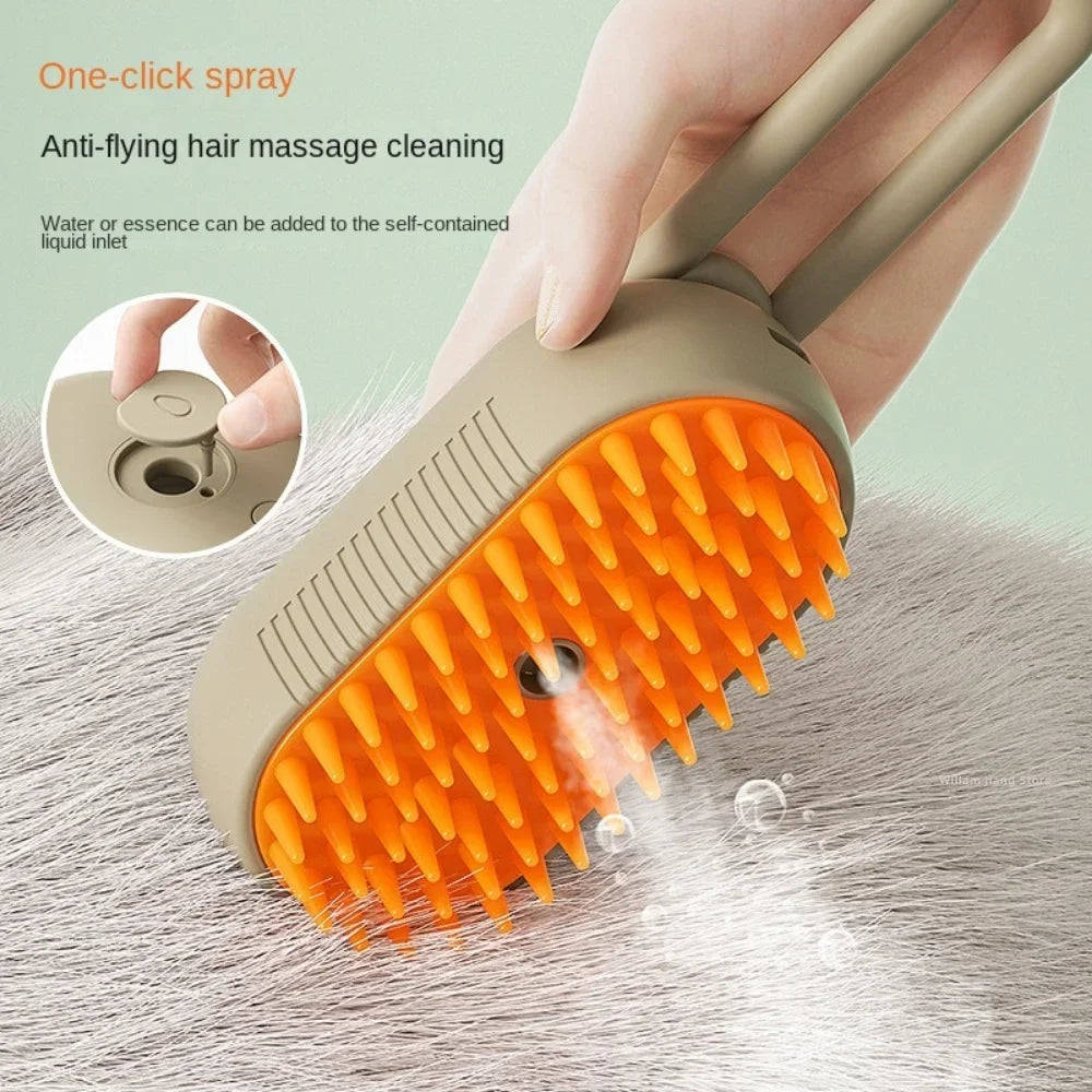 PetSteam - 3-in-1 Grooming Brush
