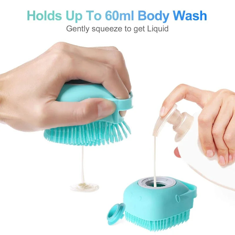 PetScrub - 2-in-1 Shampoo Brush