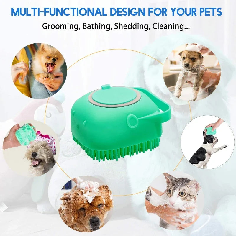 PetScrub - 2-in-1 Shampoo Brush