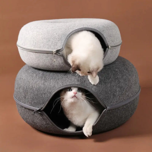 PurrNest - Donut Cat Bed & Tunnel