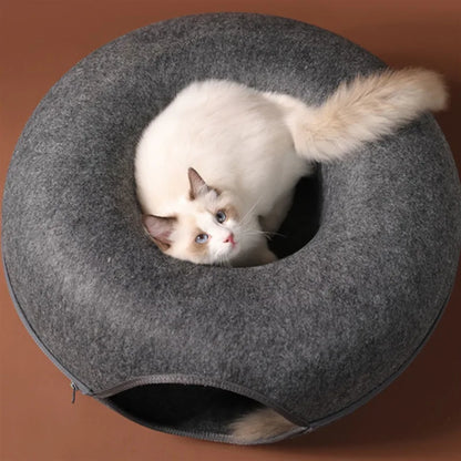 PurrNest - Donut Cat Bed & Tunnel