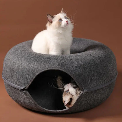 PurrNest - Donut Cat Bed & Tunnel