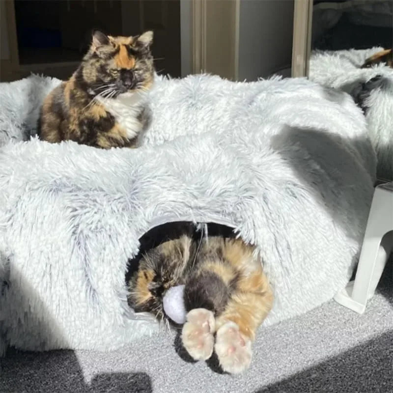 PurrNest - Donut Cat Bed & Tunnel